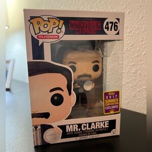 Funko Pop! #476 Stranger Things Mr. Clarke 2017 Summer Convention Exclusive